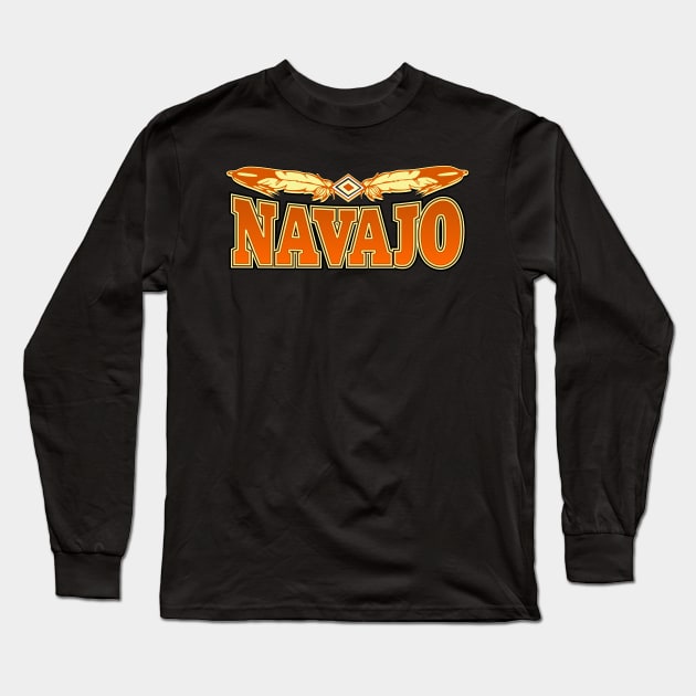 Navajo Tribe Long Sleeve T-Shirt by MagicEyeOnly